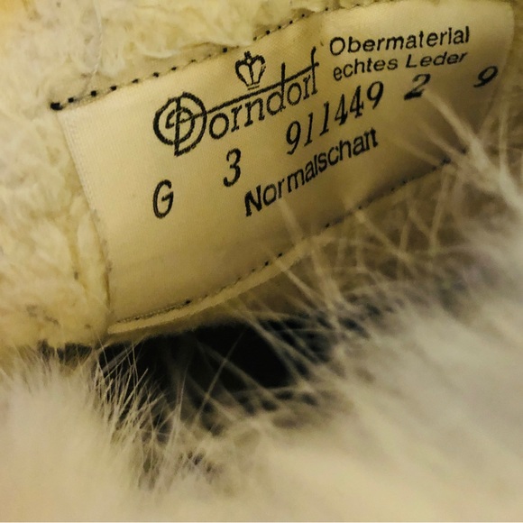 Vintage Dorndorf German Genuine Leather upper and fur ankle boots Ladies 3.5 - Picture 6 of 10